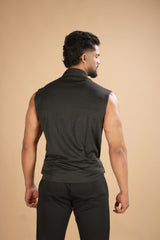 MB-CMS-HALF-SLEEVE-JACKET-BLACK