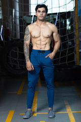 MINIMAL BUZZ Unstoppable Slim Fit Joggers- Airforce Blue (D)