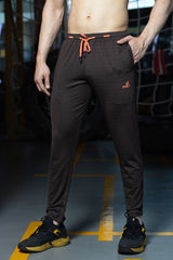 RUDESTYLE POWER TRAINING TRACK PANTS- Coffee Brown (D)