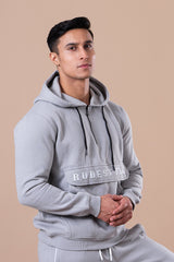 RUDESTYLE ATHLEISURE RELAXED FIT HOODIE-STORM GREY
