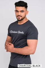 Rudestyle Track Pants and Solid Dye Round Neck T-Shirt