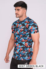 Minimal Buzz Shorts and Cruise Camo Round Neck T-Shirt