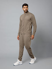 MB RIBBED WINTER CO-ORD TAUPE BROWN