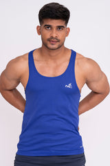 Rocklike Gym Vest Stringer for Men Royal Blue