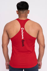 Rocklike Gym Vest Stringer for Men Red