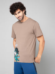 RUDESTYLE ICONIC ANIME T-SHIRT-MUD BROWN