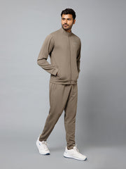 MB RIBBED WINTER CO-ORD TAUPE BROWN