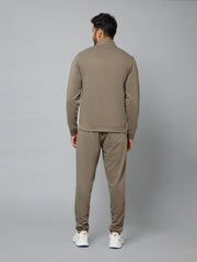 MB RIBBED WINTER CO-ORD TAUPE BROWN