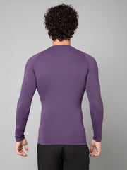 MINIMAL BUZZ CORE COMPRESSION FULL SLEEVE T-SHIRT-PURPLE