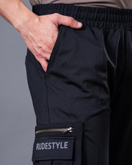 RUDESTYLE CARGO PANT- BLACK