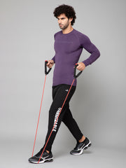 MINIMAL BUZZ CORE COMPRESSION FULL SLEEVE T-SHIRT-PURPLE