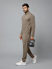 MB RIBBED WINTER CO-ORD TAUPE BROWN