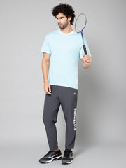 MINIMAL BUZZ STRENGTH MESH BASIC T-SHIRT-SEA BLUE