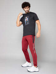 RUDESTYLE CMS CUT & SEW JOGGER-MAROON