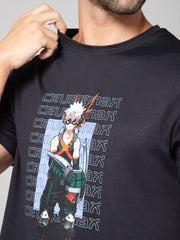 RUDESTYLE ICONIC ANIME T-SHIRT-BALCK