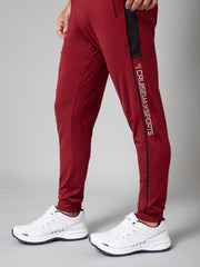 RUDESTYLE CMS CUT & SEW JOGGER-MAROON