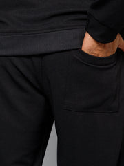 MB RIBBED WINTER CO-ORD BLACK