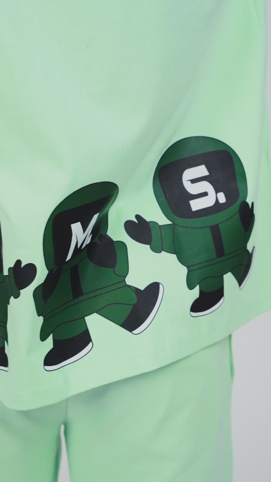 RS BE GAMER-OVERSIZED CO-ORD-BLACK