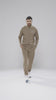 MB RIBBED WINTER CO-ORD TAUPE BROWN
