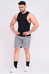 Customizable Rudestyle Deep Cut Gym Vest - Black